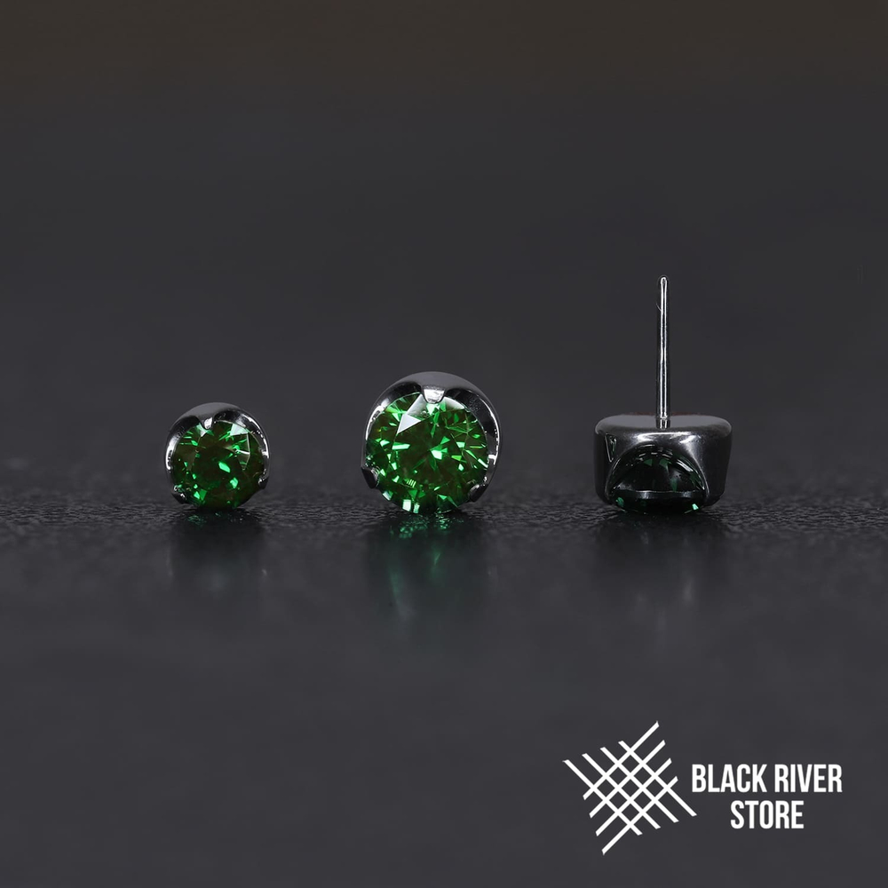 Flat Cubic Zirconia Green Б/Р