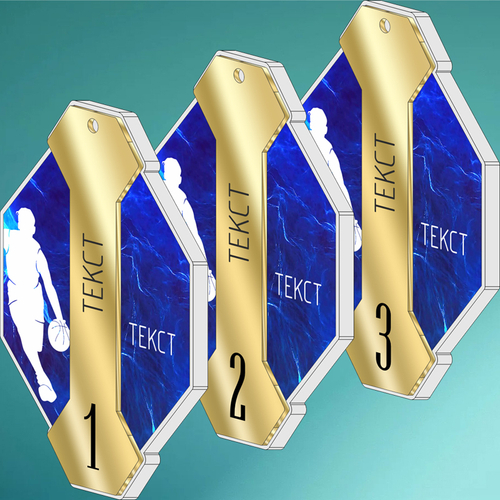 Акриловая медаль Баскетбол 1714