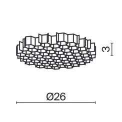 Комплектующие для светильника Technical HoneyComb-D26