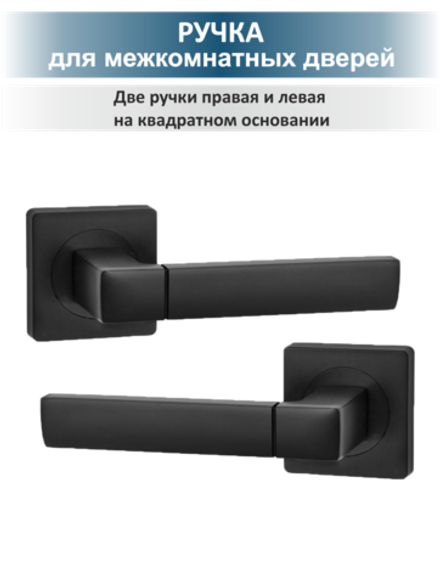 Фурнитура для межкомнатных дверей с магнитной защёлкой FUSION