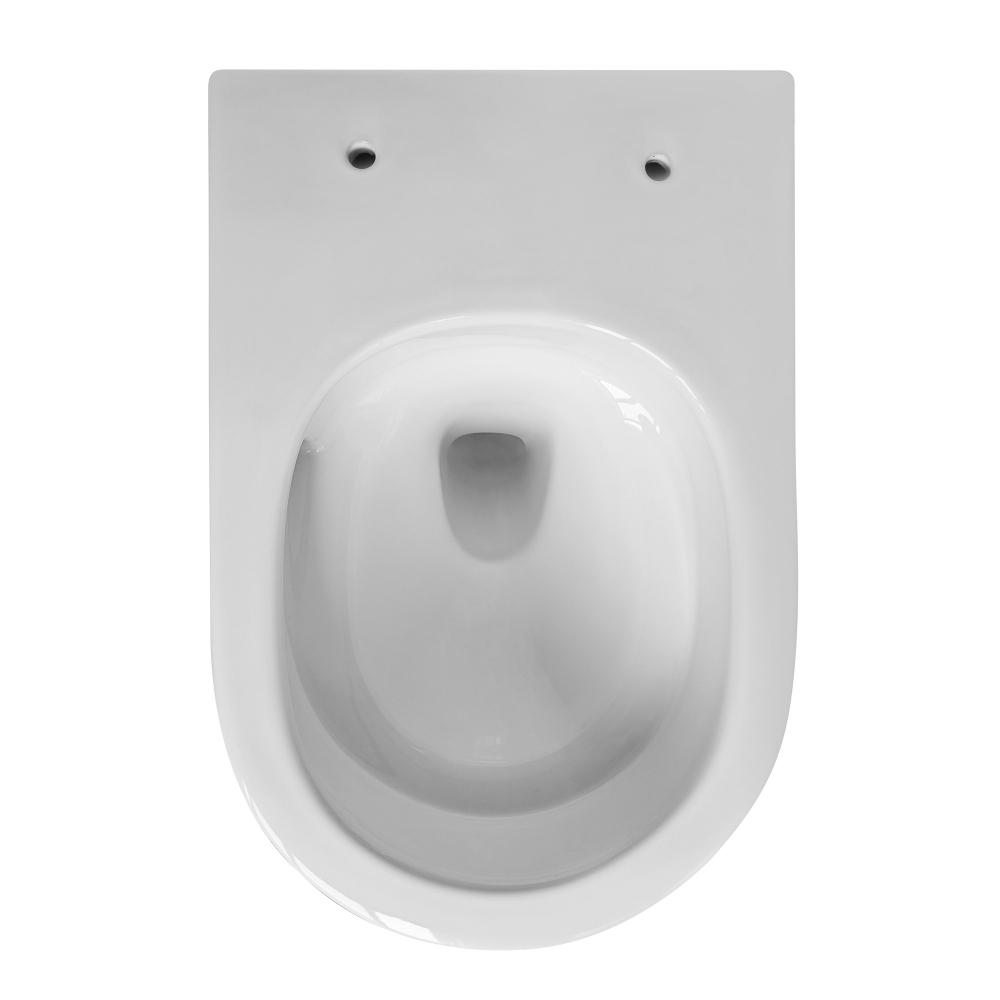 Унитаз ABBER Bequem AC1130 подвесной белый, безободковый, смыв торнадо