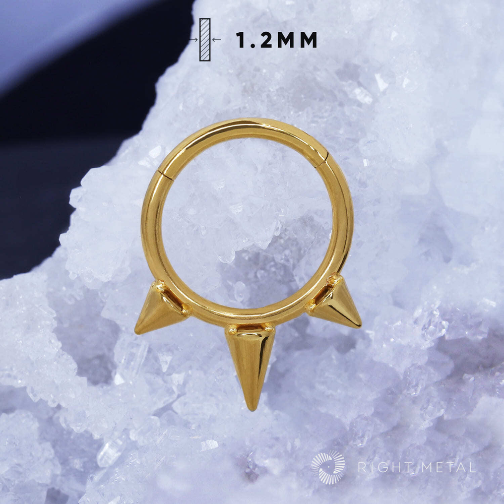 Кликер Spiked PVD Yellow 1.2мм