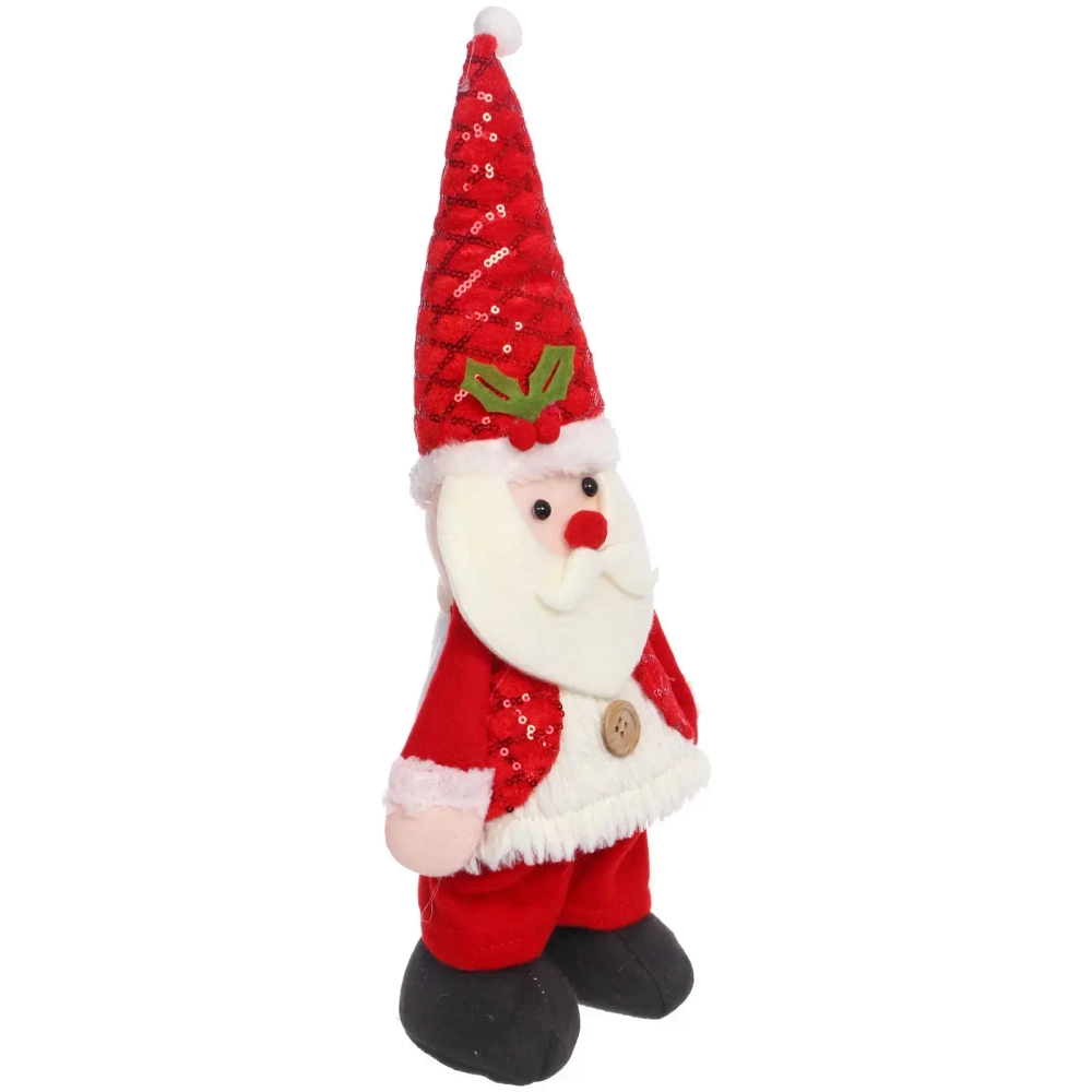 Сувенир новогодний «Новогоднее настроение - Дед Мороз» 14*36*8 см, Красный (с подсветкой)