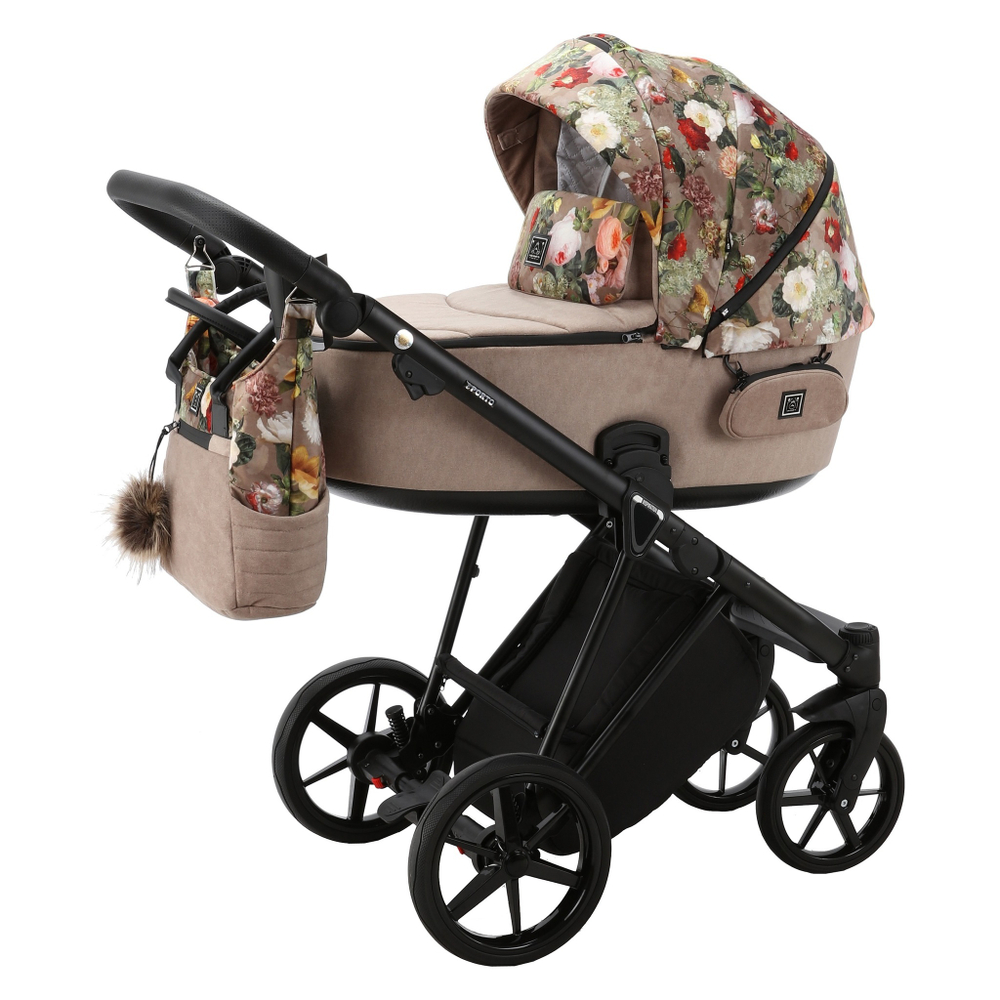 Детская коляска Adamex Porto Flowers FL-5 (3в1)