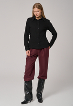 Рубашка трикотажная черная