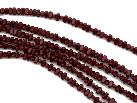 Нить гематитовых бусин "Спелая вишня", галтовка 4мм