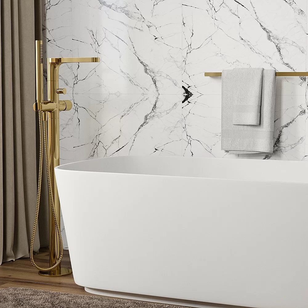 Смеситель для ванны WasserKRAFT Ems 7600 7621 золото