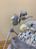 Стул для кормления -электрический качель LUXMOM 901 светло-серый