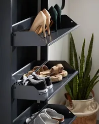 Шкаф для обуви Rox 4 полки графит