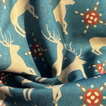 Шаль 120*120см, НОРДИК на синем