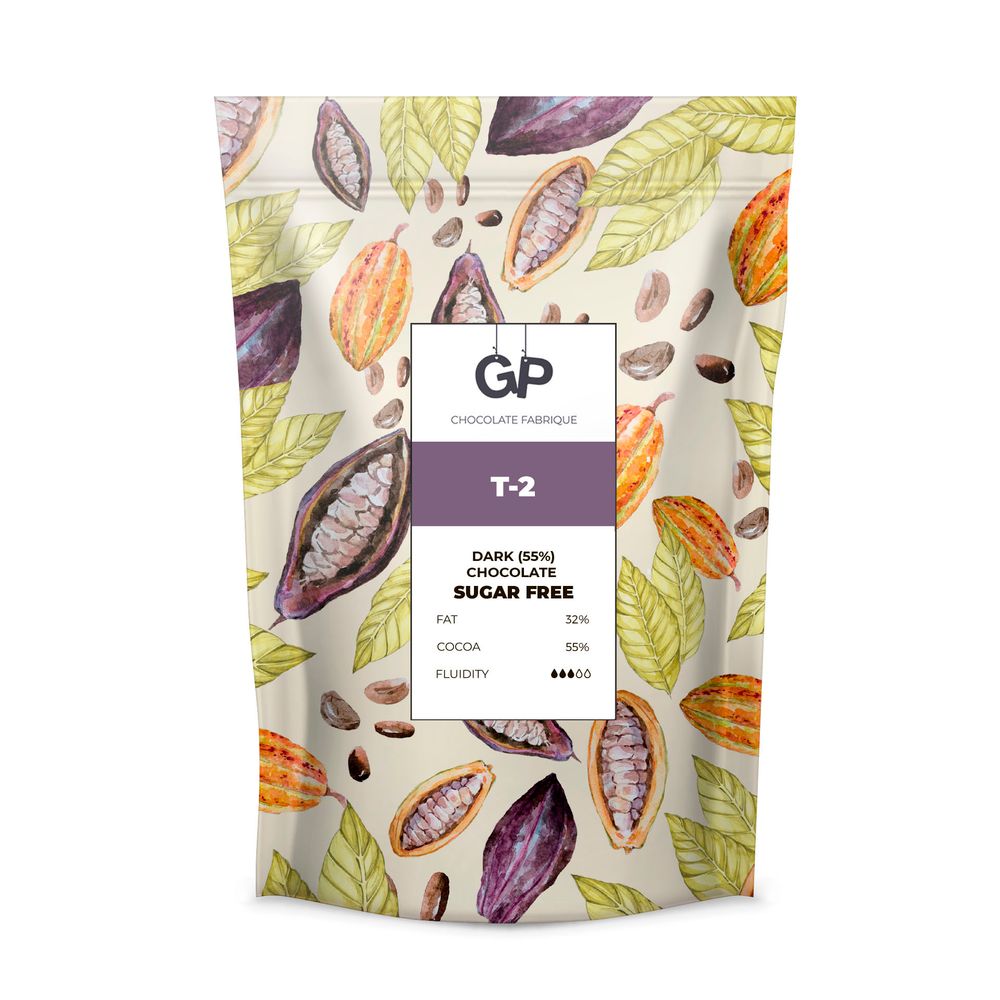 Шоколад темный GP БЕЗ САХАРА (T-2) Cacao 55% 10кг