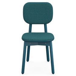 Стул с обивкой Saga, рогожка, сине-зеленый