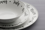 Тарелка обеденная carnaby script d 26,5 см