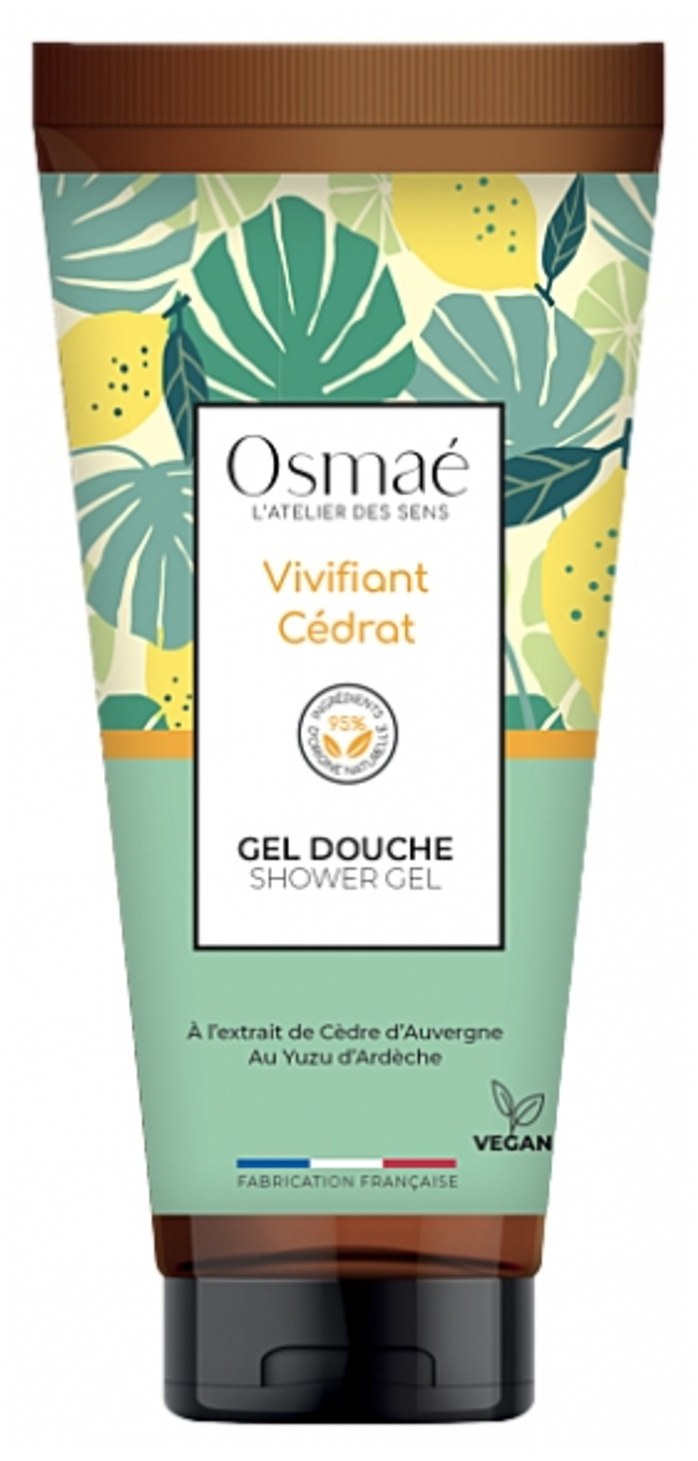 Гель для душа Бодрящий Цитрон Osmaé Vivifiant Cédrat, 100 мл