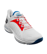 Кроссовки для падел Wilson Hurakn Pro Бело-красные/Синие 2024 | Мужская обувь