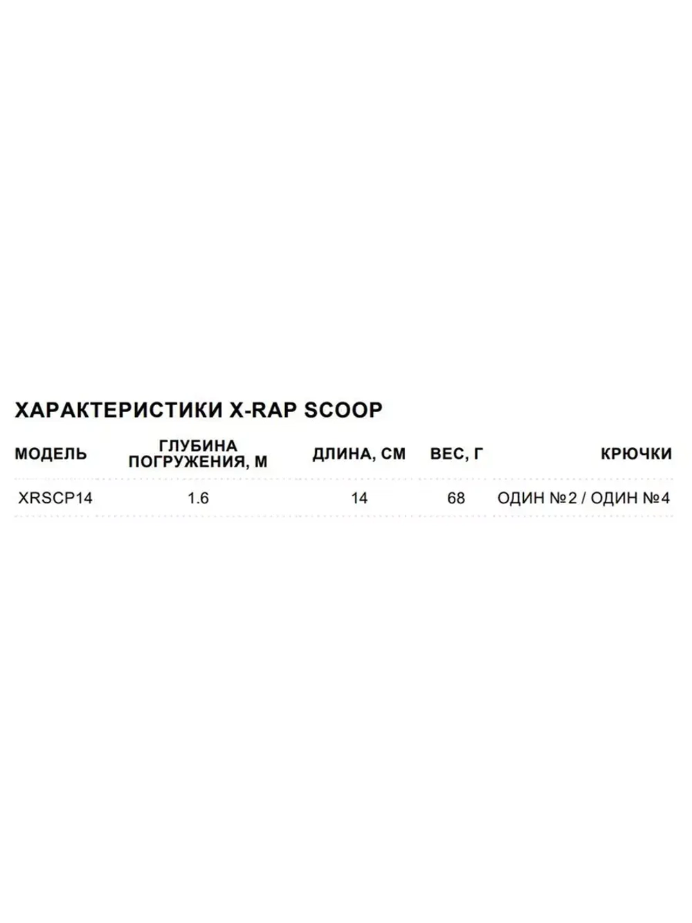 Воблер X-Rap Scoop 14, 14см, 68гр