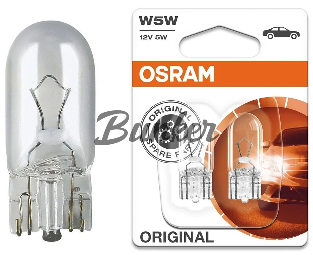 Галогеновая лампа Osram W5W,12V