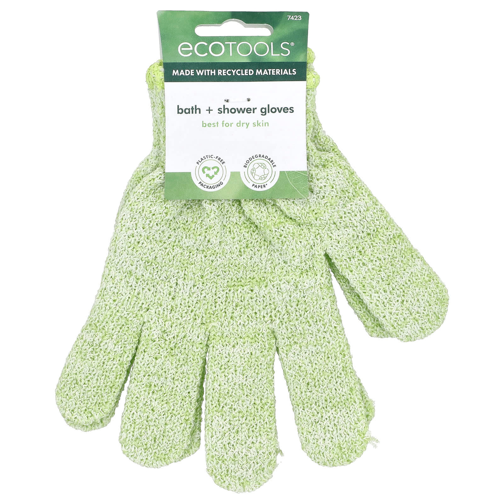 EcoTools, массажные перчатки для ванны и душа, 1 пара