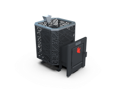 Банная печь Душа- 15 Сетка Модерн Закрытая Каменка