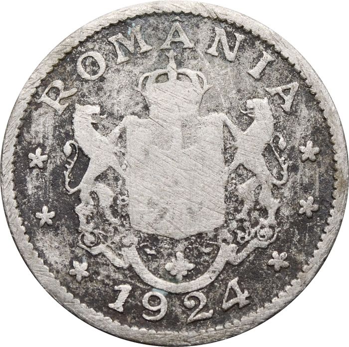 1 лей 1924 Румыния F