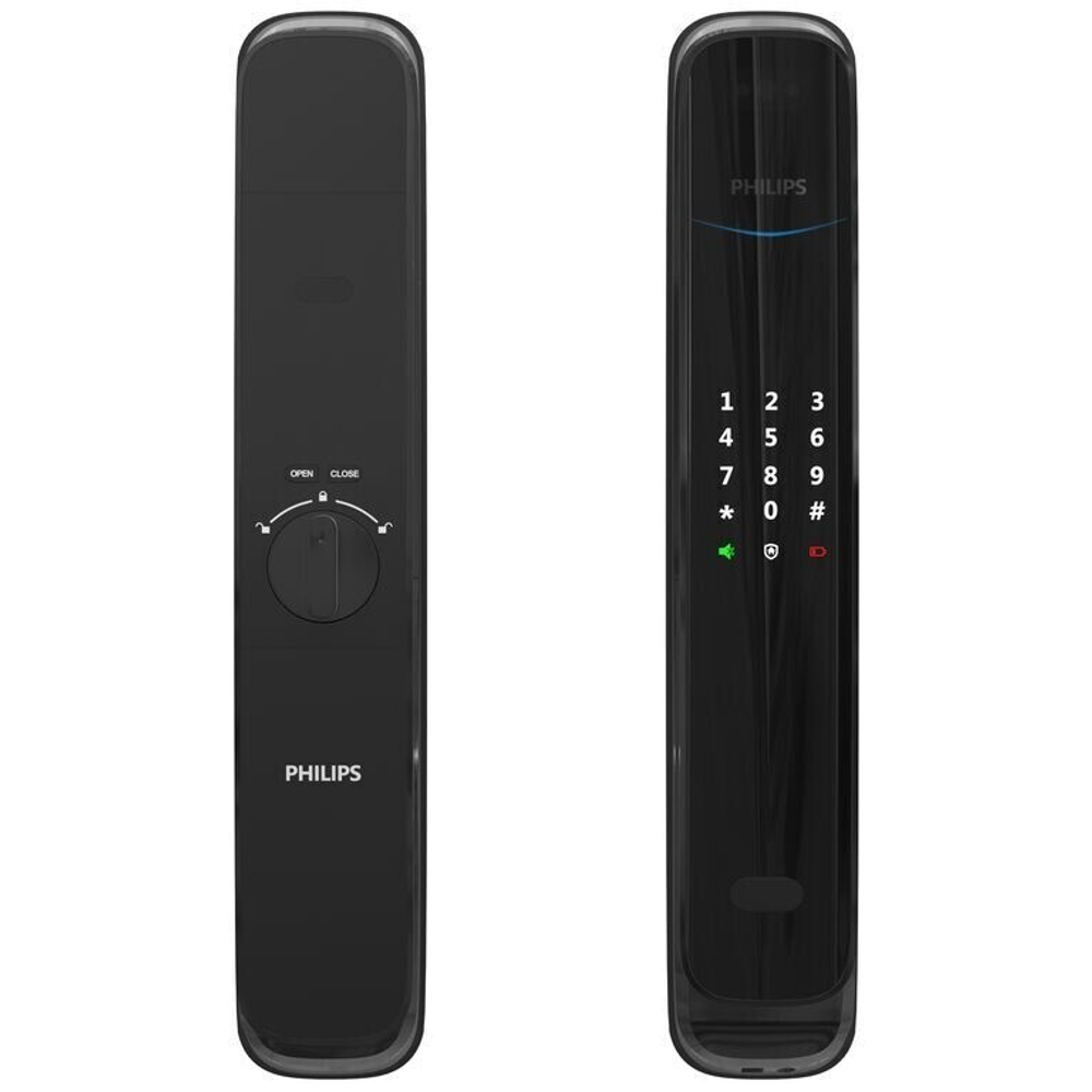 Умный замок Philips DDL702 с технологией распознавания лиц черный