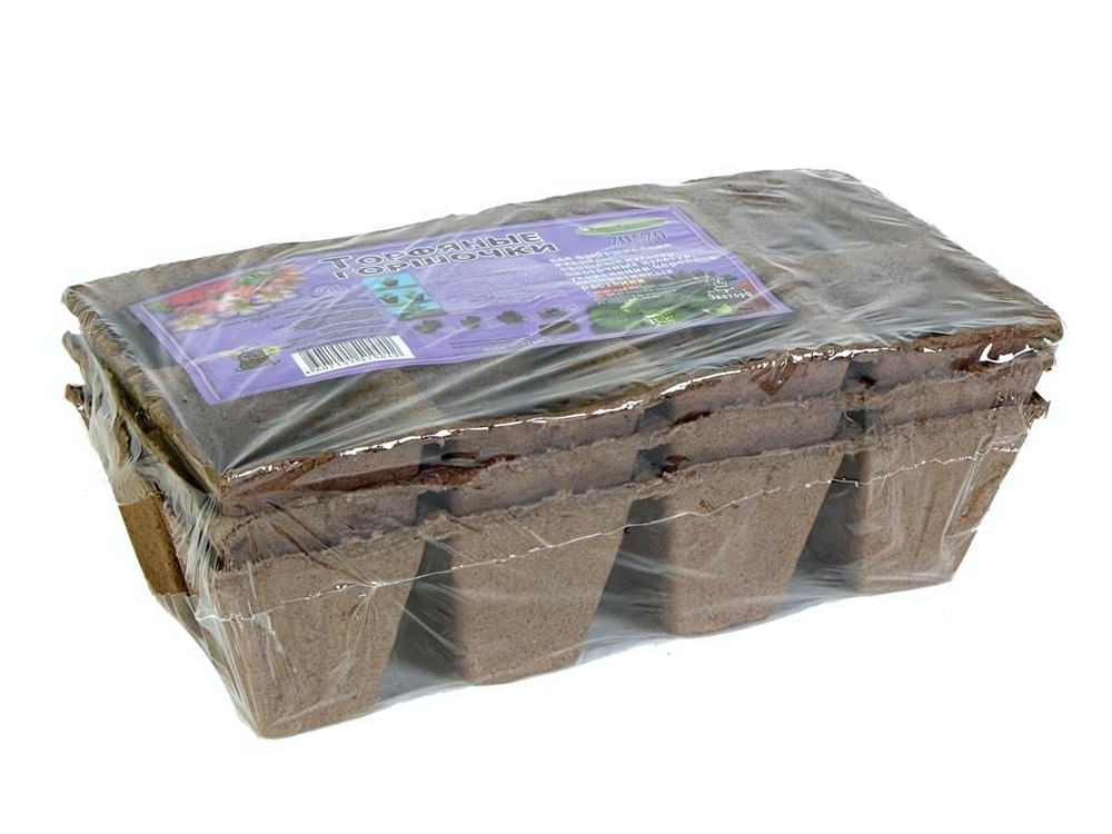 Торфяной горшочек квадр. 70*70 (24шт) "Умный огород"