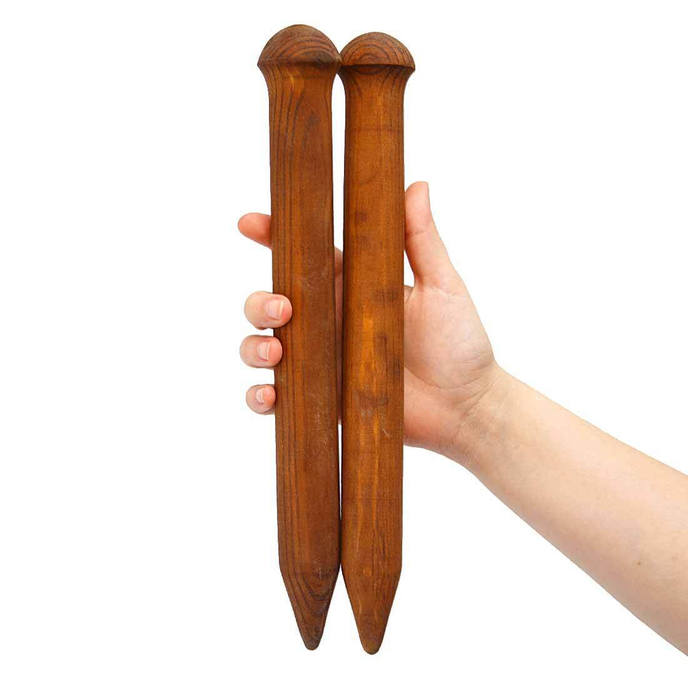 Большие Спицы для Крупной вязки из Дерева 30мм/300мм Сосна #N13