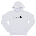 Толстовка "Сердечный ритм - Бишон Фризе"