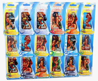 Ароматизатор гелевый AREON  АССОРТИ (листом 18шт) ДЕВОЧКИ\HARD