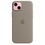 Силиконовый чехол с поддержкой MagSafe Apple Silicone Case для iPhone 15 Plus, Clay (Пепельно-коричневый)