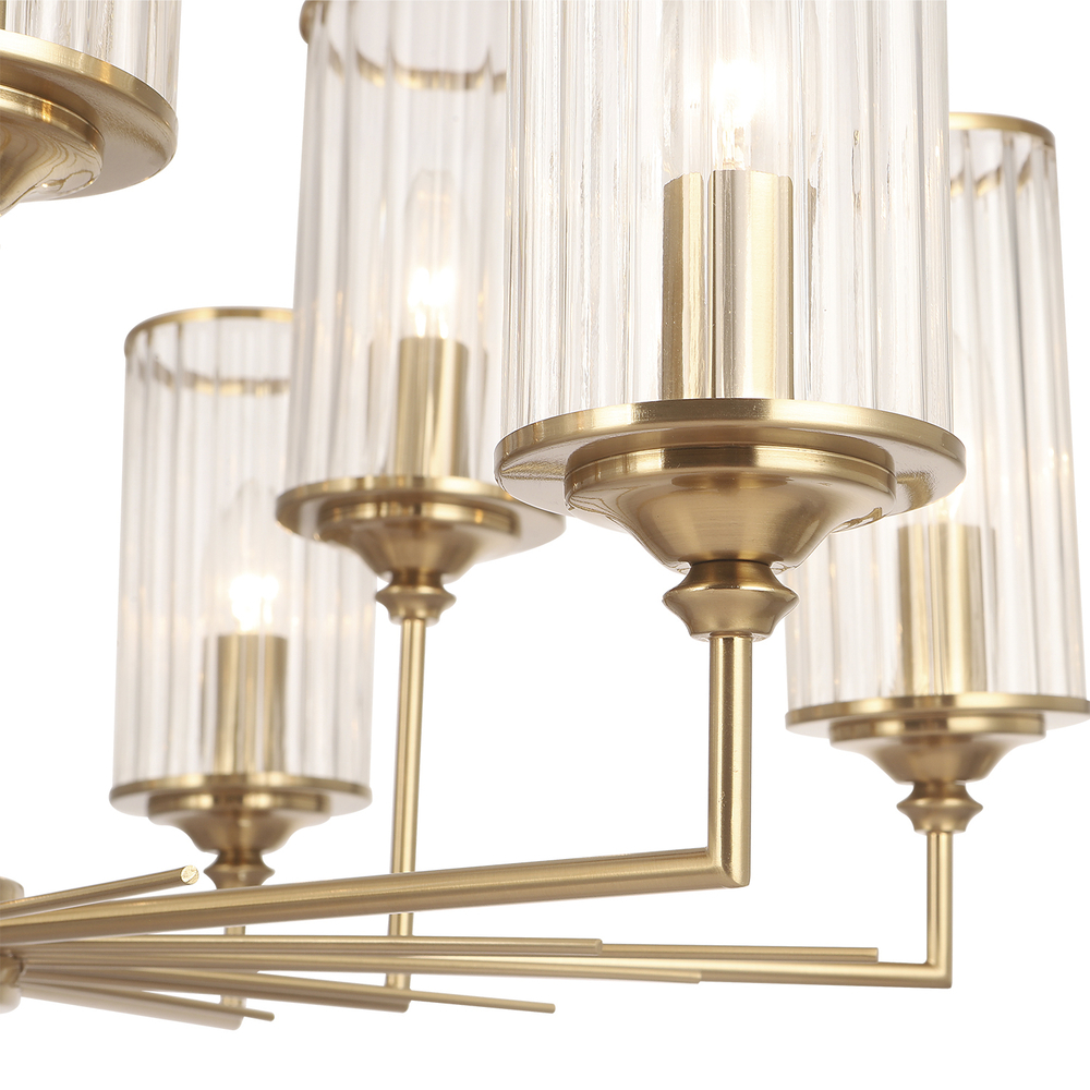 Люстра Crystal Lux GLORIA SP9 BRASS