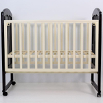 Кроватка детская Топотушки Сильвия 2 качалка, венге- слоновая кость