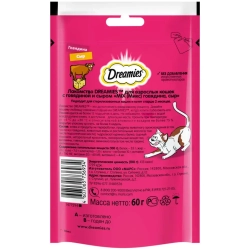 Dreamies mix лакомство для кошек с говядиной и сыром - 60 г