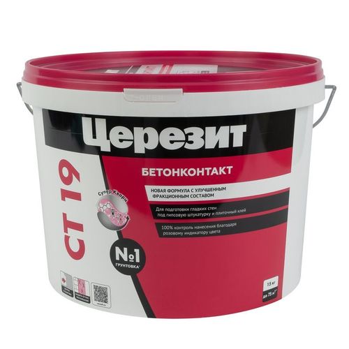 Грунтовка бетоноконтакт Церезит CT19 15 кг