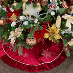 Юбка под ёлку со снежинкой