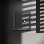 Розетка телевизионная встраиваемая VOLTUM S70 оконечная TV+SAT, (графит)