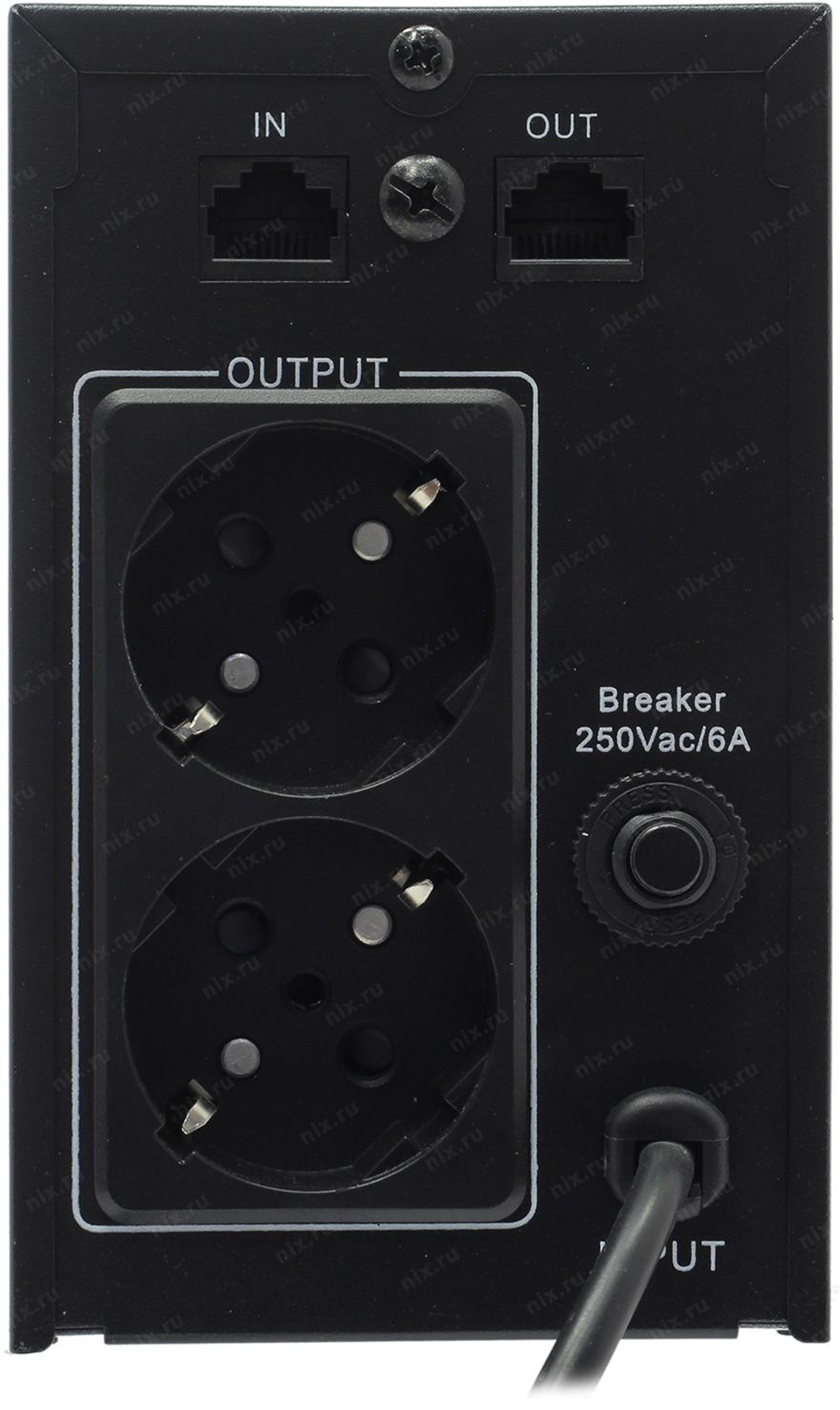 UPS 850VA Exegate Power Back &lt;BNB-850&gt; &lt;EP285475RUS&gt; Schuko,  защита  телефонной линии/RJ45