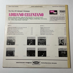 Винтажная виниловая пластинка LP Adriano Celentano Адриано Челентано The Best Of (Germany 1967)