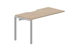 стол Strike 1380х680х750мм (с эргономичным вырезом) - приставной элемент