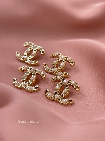Пуговицы Шан. Золото Лого косичка 18 мм