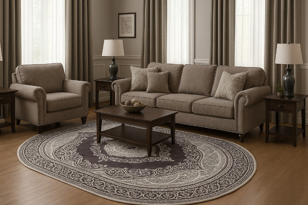 Rimma Lux 36868J L.GREY \ LILA Овал