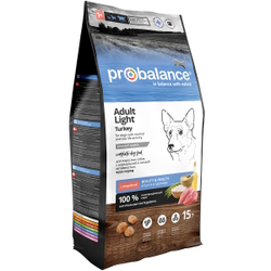 Сухой корм ProBalance Adult Light Turkey для взрослых собак всех пород с индейкой