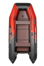 Броня-340 СК слань+киль красный-черный (Лодка ПВХ под мотор с усилением)