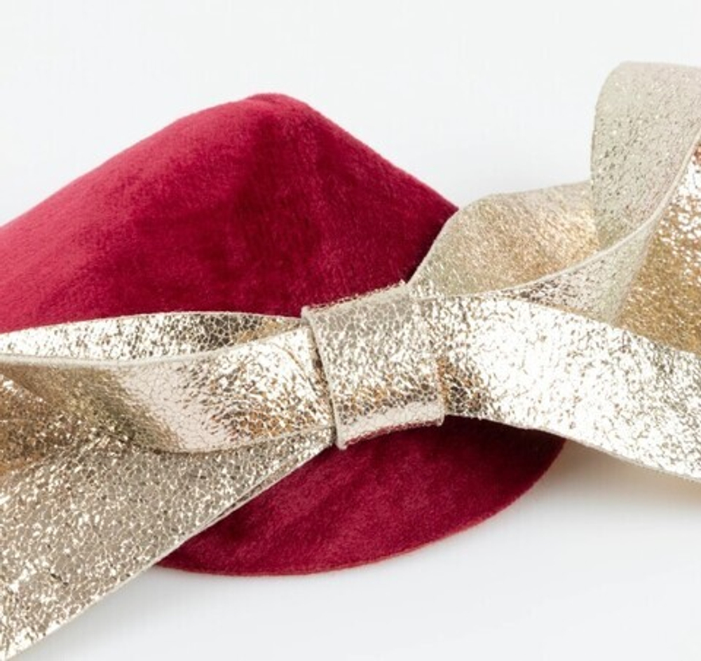 Заколка-шляпка "Бантик" 1 шт