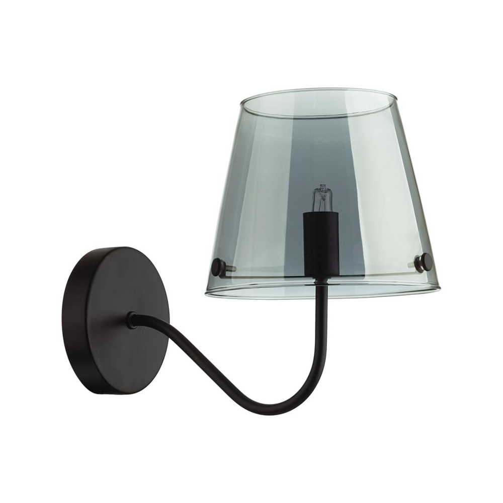 6570/1W MODERNI LN26 212 черный/дымчатый/металл/стекло Бра G9 1*20W 220V SMOKY
