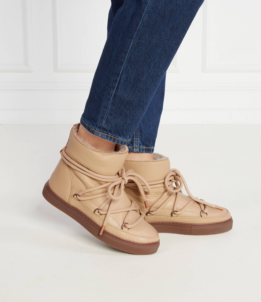 Кожаные угли full INUIKII - бежевый(75202-087)