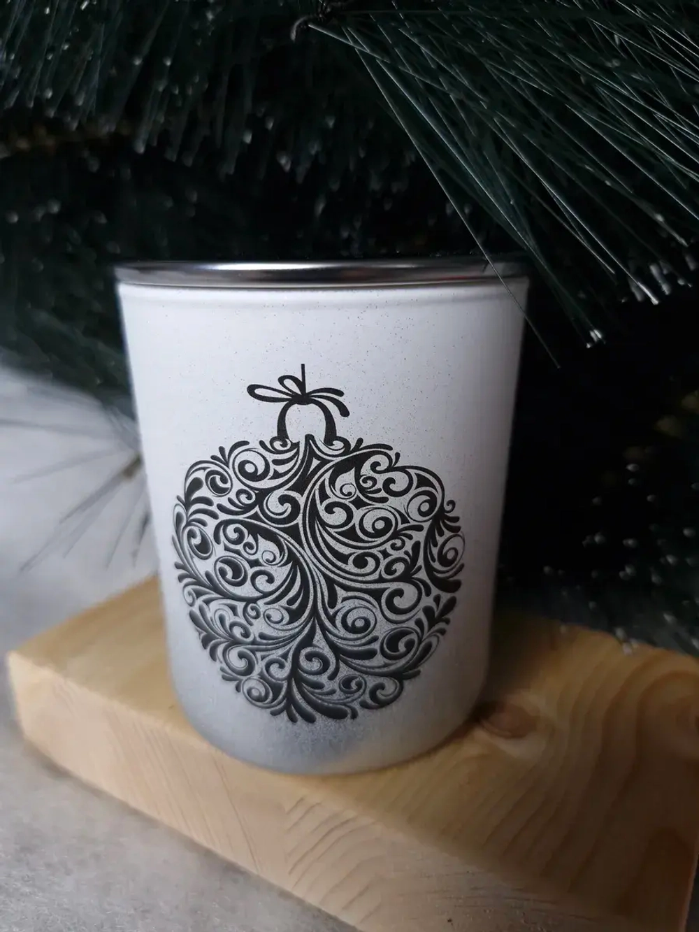 Свеча ароматическая ручной работы. Апельсин с чёрным перце