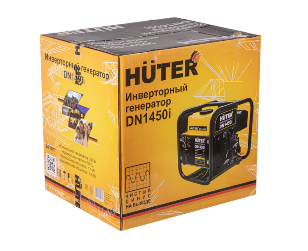 Инверторный генератор DN1450i Huter