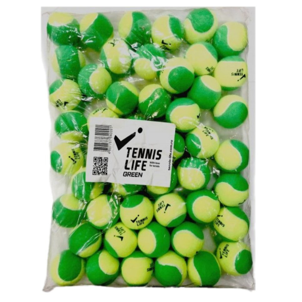 Мячи для тенниса детские TENNIS LIFE GREEN