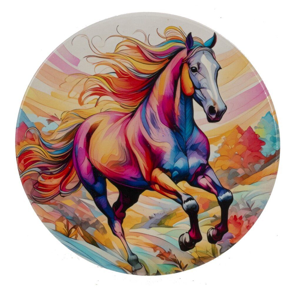 GAEM Декоративная подставка под горячее "Лошадь", D 10 см, L10 W10 H0,5 см, 4в.